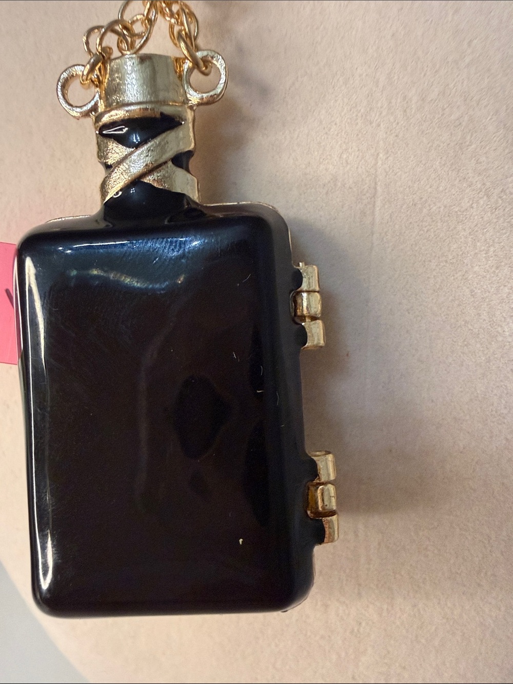 Betsey Johnson Poison Black Skull Pendant Locket Necklace - Picture 5 of 8
